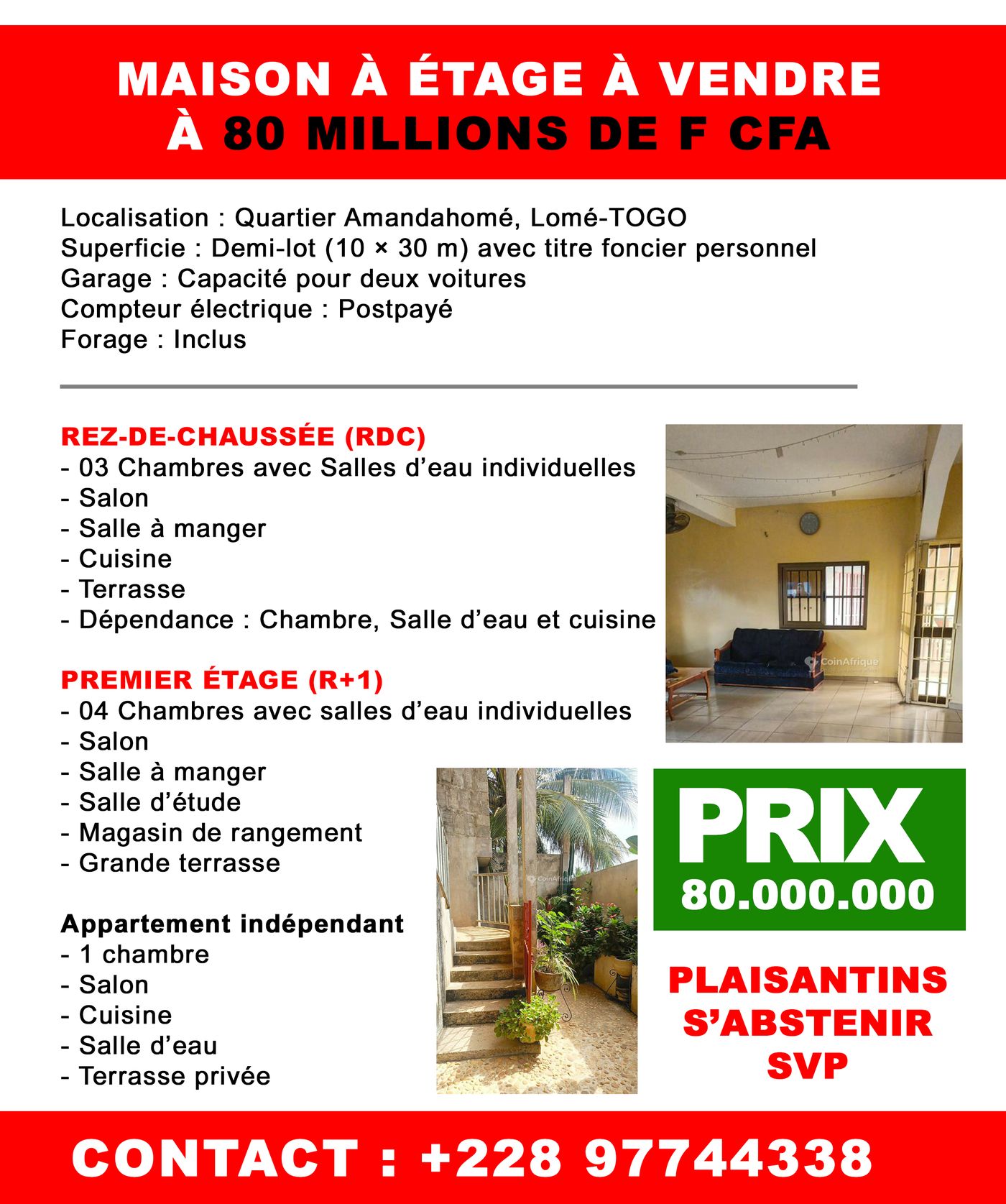 Flyer immobilier Maison Dagan